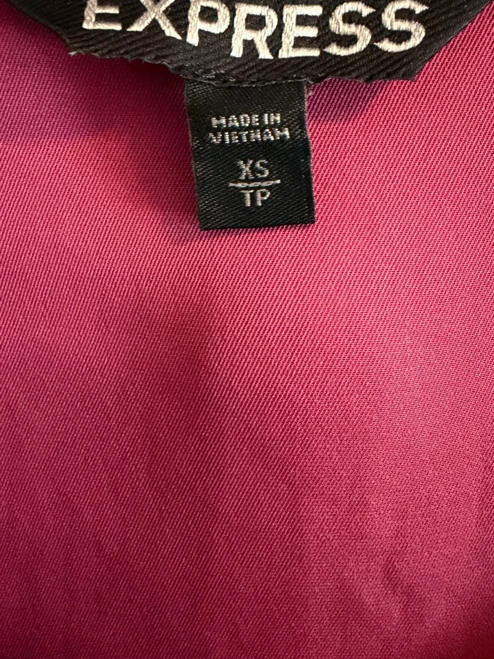 Express Hot Pink Ruffle Long-Sleeve Top - Picture 4 of 4
